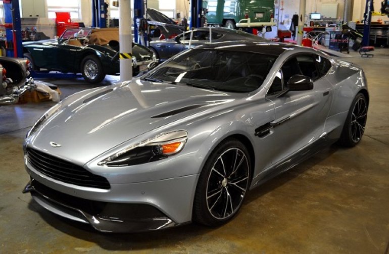 gleaming Aston Martin